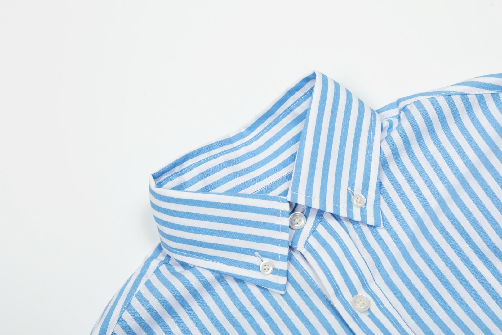 Polo Ralph Lauren Striped Garment-Dyed Oxford Shirt (Light Blue)
