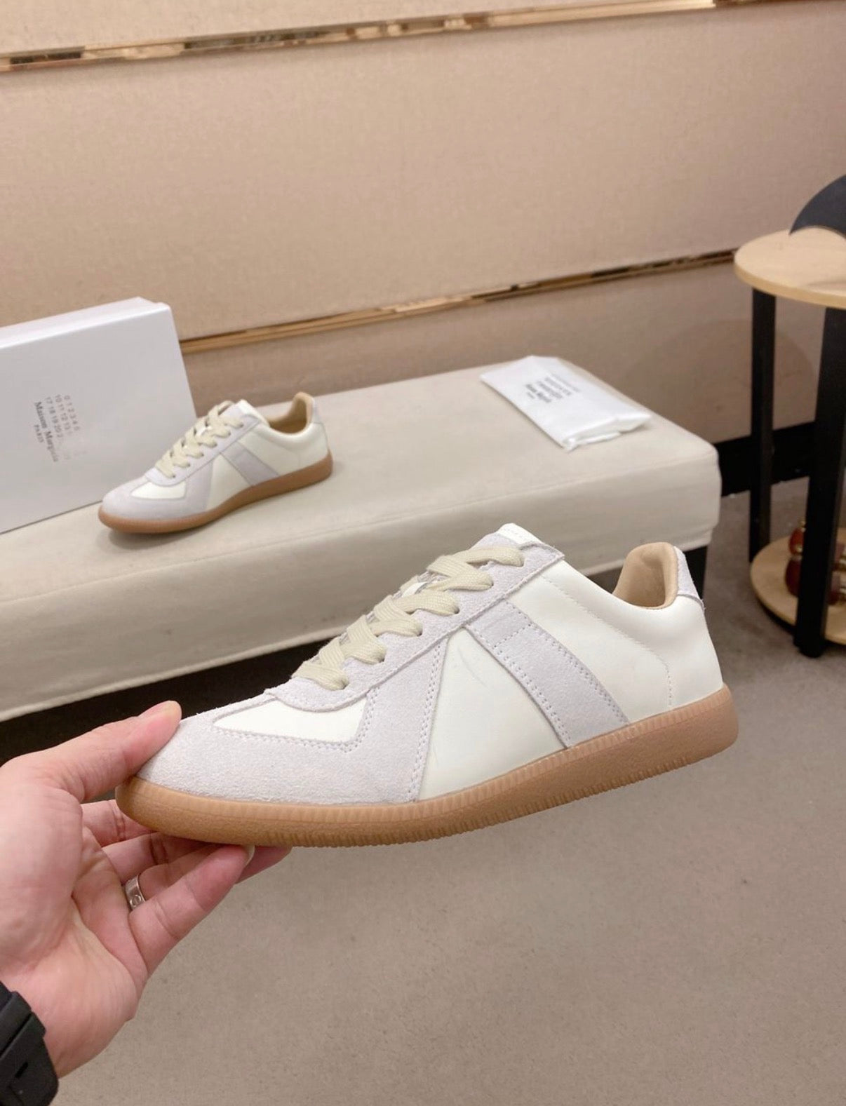 Maison Margiela German Army Trainers (White)